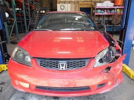 2004 Honda Civic VP Red Coupe 1.7L MT #A22497